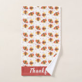 Mignonne Turquie Motif Merci Coloré (Serviette à main)