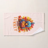 Mignonne Turquie Thanksgiving (Serviette à main)
