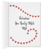 Mignonne "You Really Melt Me" Carte Snowman Valent (Intérieur (Droit))