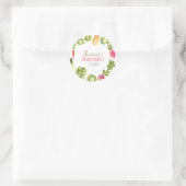 Mignonnes fermières marchent autocollant d'anniver (Sac)