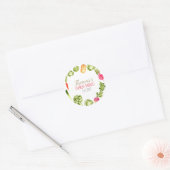 Mignonnes fermières marchent autocollant d'anniver (Enveloppe)