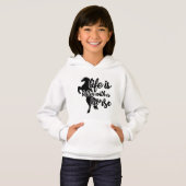 mignonnes filles cheval amoureux vie mot art Sweat (Devant entier)