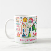 Mignonnes jolies maisons de Noël Mug (Gauche)