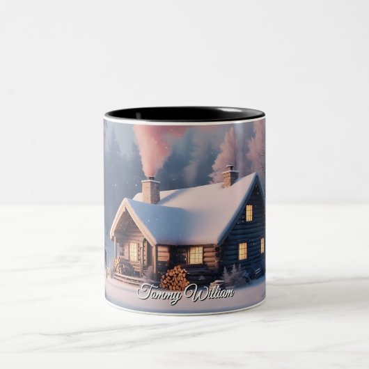 Mignonnes Mugs De Noël Traditionnels Vintages (Centre)