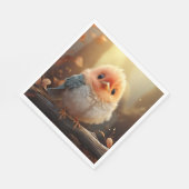 Mignonnes serviettes en papier pour oiseaux (Coin)