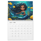 Mignonnes sirènes - Calendrier pour enfants (Mar 2026)