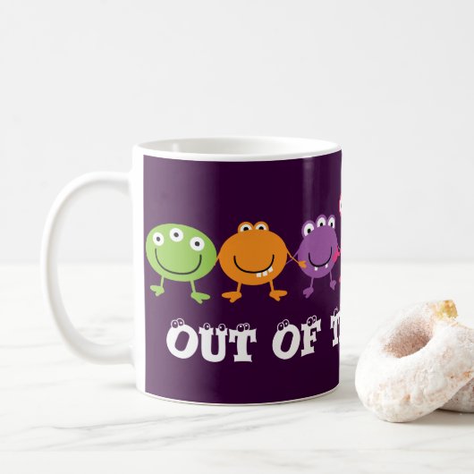 Mignons Aliens givré Mug (Avec donut)