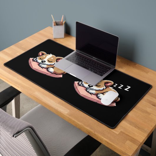 Mignons Amoureux des Animaux Endormis Welsh Corgi (Bureau 2)
