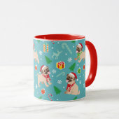 Mignons Carlins de Noël Mug (Devant droit)