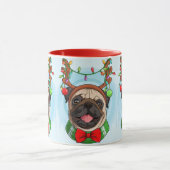 Mignons Carlins de Noël Mug (Centre)