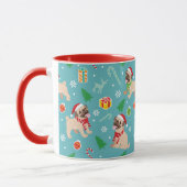 Mignons Carlins de Noël Mug (Gauche)