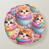 Mignons chatons et cupcakes cupcake, coussin arc-e (Dos)