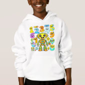 Mignons chiffres de maths Emoji Cartoon Sweat à ca (Devant)