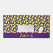 Mignons citron vert jaune nom motif violet (Clavier et souris)
