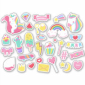 Mignons Conception Bundle Unicorn Girls Stickers F (Devant)