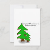 Mignons drôles campent des invitations de fête (Dos)