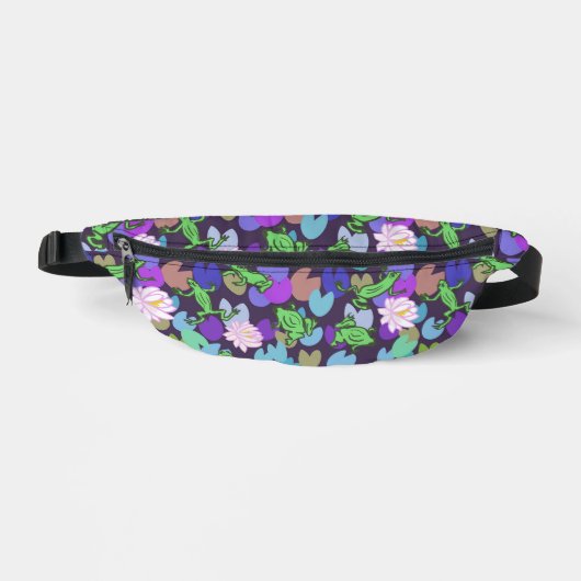 Mignons Grenouilles Vertes Sac à dos Violet vFanny (Recto)