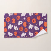 Mignons halloween citrouilles et fantômes (Serviette à main)