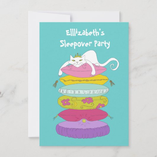 Mignons Invitations géants de l'aube et du chat (Devant)