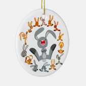 Mignons lapins de dessin Mandala Ornement (Droite)