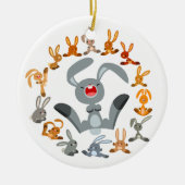 Mignons lapins de dessin Mandala Ornement (Devant)