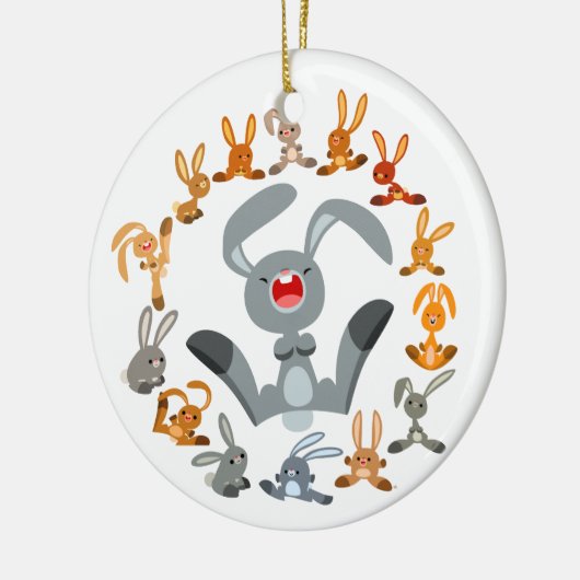 Mignons lapins de dessin Mandala Ornement (Gauche)