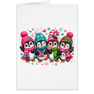 Mignons Manchots de Noël