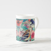 Mignons Oiseaux os Chine Mug (Devant droit)