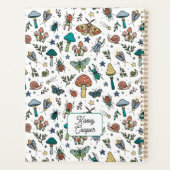 Mignons papillons de nuit, champignons et insectes (Dos)