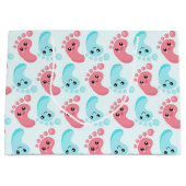 Mignons pieds bébé sexe révéler sac de fête (Devant)