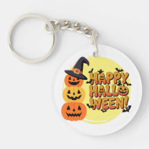 Mignons porte-clés Halloween fantômes, citrouilles