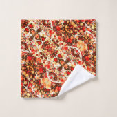 Mignons rouge brun orange pierres abstraites (Gant de toilette)