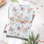 Mignons Snowmen de Noël, Elfe, Feuilles de papier