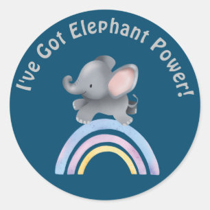 "Mignons stickers bébé éléphant enfants
