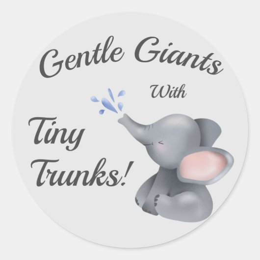 "Mignons stickers bébé éléphant enfants (Devant)