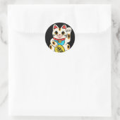 Mignons stickers japonais - chat chanceux (Sac)