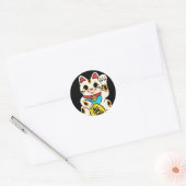 Mignons stickers japonais - chat chanceux (Enveloppe)