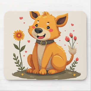 "Mignons tapis de souris design chien."