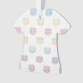 Mignons visages de chat pastel rose bleu vert jaun (devant)