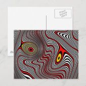 Migraine Aura optische illusie Briefkaart (Voorkant / Achterkant)