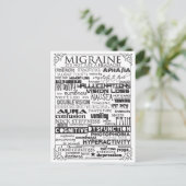 Migraine Awareness Briefkaart (Staand voorkant)