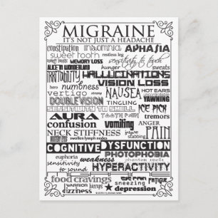 Migraine Awareness Briefkaart