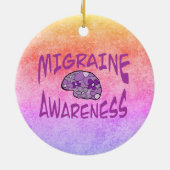 Migraine Awareness Ornament (Achterkant)