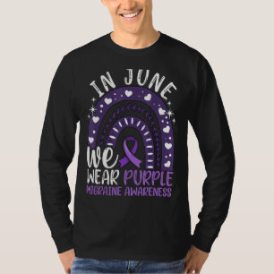 Migraine Hoofdpijn Bewustheid In juni Draag we Paa T-shirt