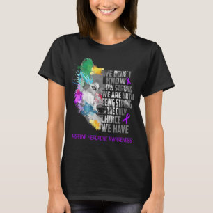Migraine Hoofdpijn Bewustmaking Koolstofondersteun T-shirt