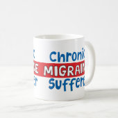 Migraine mok chronisch ziekte bewustzijn (Voorkant rechts)