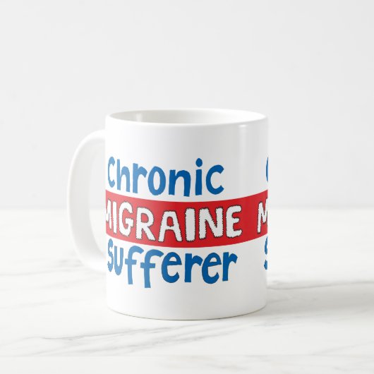 Migraine mok chronisch ziekte bewustzijn (Voorkant links)