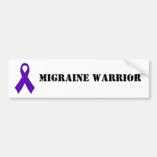 Migraine Warrior - bumpersticker