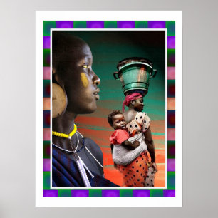 Migratie naar Afrika. Poster