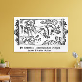 Migratie van lemmingen canvas afdruk (Insitu (Woonkamer))